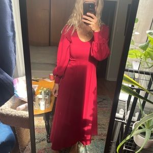 Eliza Faulkner Canadian designer. Sustainably made calf length dress. Worn once